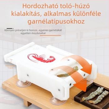 Garnéla nyomó és formázó forma a konyhában