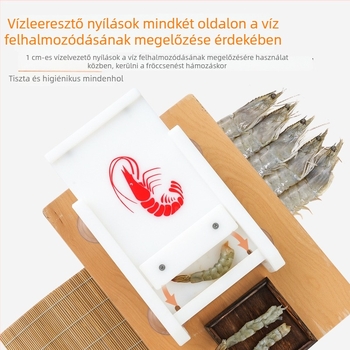 Garnéla nyomó és formázó forma a konyhában