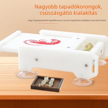 Garnéla nyomó és formázó forma a konyhában