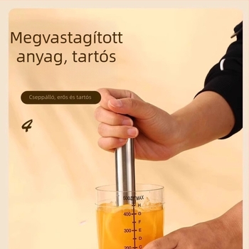 Rozsdamentes acél jégzúzó kalapács háztartási használatra, tej-tea eszköz, gyümölcslé zúzó, citromos tea prés