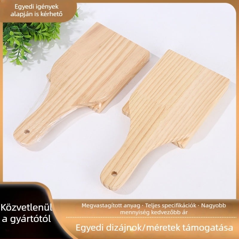 Fából készült gombócnyomó és tészta nyújtó eszköz, háztartási gombócforma, fa nyomólemez