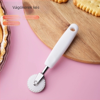 Rozsdamentes acél süteményforma, tésztavágó, tortaszeletelő, gombóc- és tortaszeletelő, pizza-roller – konyhai eszköz