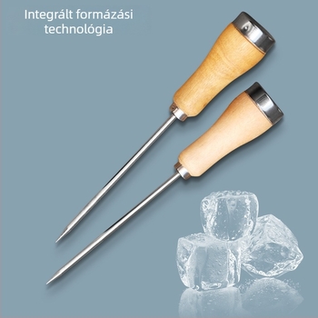 Hosszú fa markolatú jéggolyó-formázó eszköz – bár eszköz