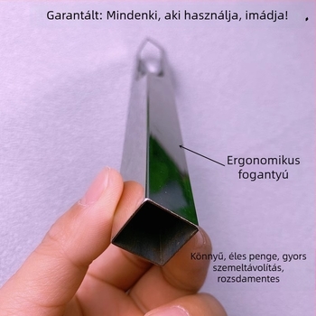 Új modell: ananászmag-eltávolító és szemkivágó eszköz, rozsdamentes acélból, V alakú