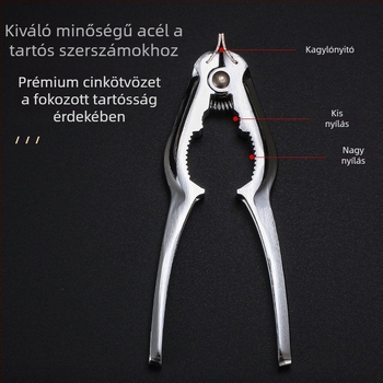 Konyhai kagylónyitó eszköz – csipesz cink ötvözetből készült