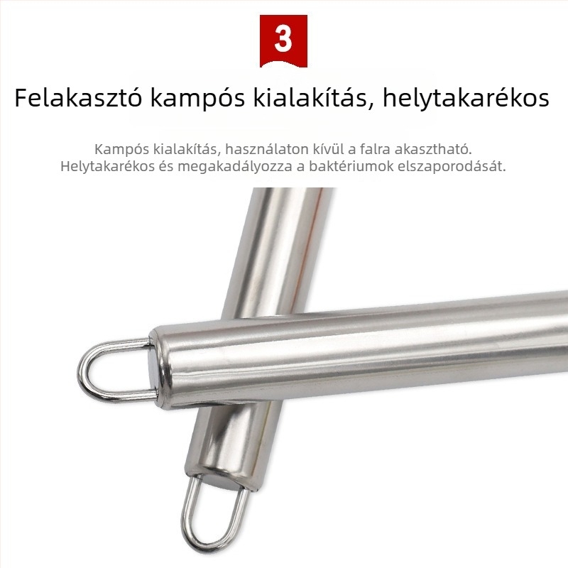 Rozsdamentes acél konyhai eszköz: kókusz hús reszelő, gyümölcsmag-eltávolító, hal pikkely kaparó és gyümölcs kanál