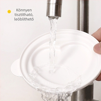 Szív alakú műanyag tojásgőzítő forma fedővel mikrohullámú sütőhöz