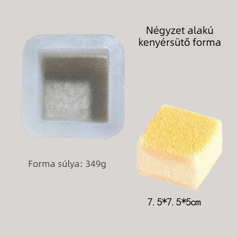 Szilikon sütőforma gőzölt tejpudingos zsemlékhez, dagasztó forma, üreges kör alakú toast- és tortaforma