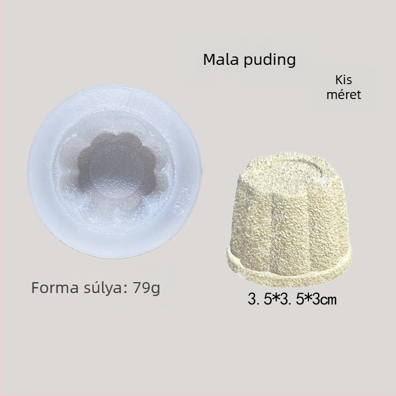 Szilikon sütőforma gőzölt tejpudingos zsemlékhez, dagasztó forma, üreges kör alakú toast- és tortaforma