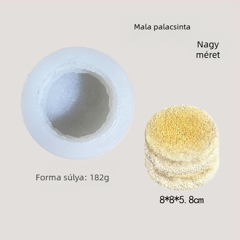 Szilikon sütőforma gőzölt tejpudingos zsemlékhez, dagasztó forma, üreges kör alakú toast- és tortaforma