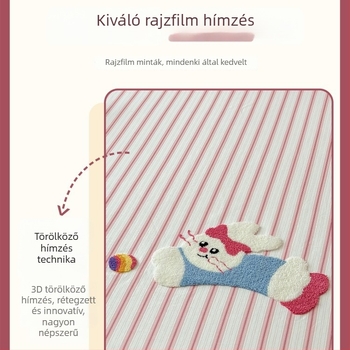 100% pamut gyerekeknek, vastag durva szövésű ágyneműhuzat és matracvédő