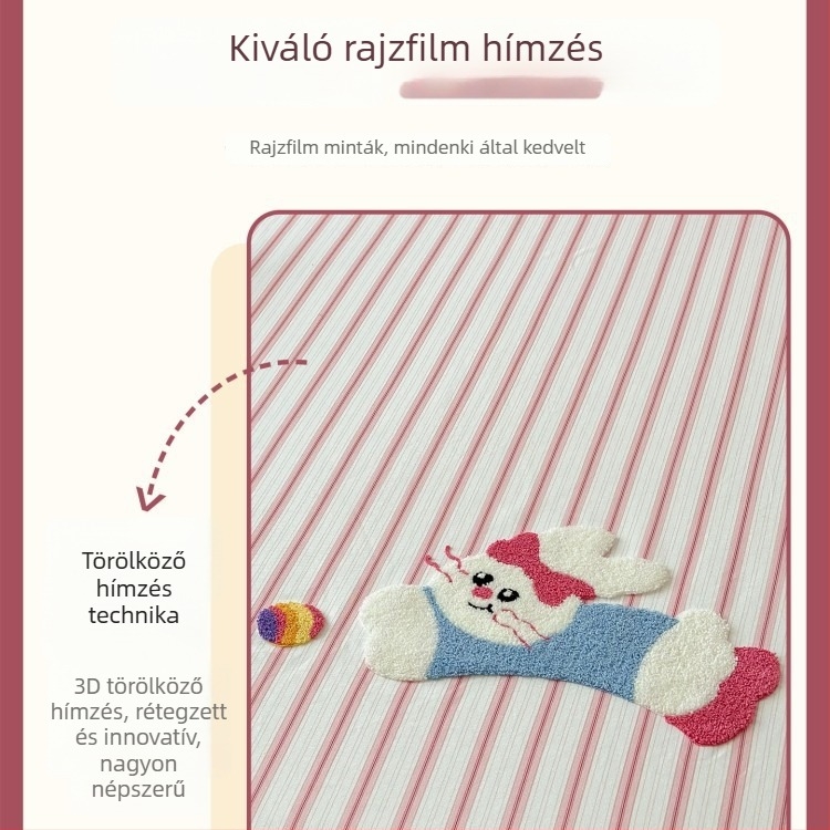 100% pamut gyerekeknek, vastag durva szövésű ágyneműhuzat és matracvédő
