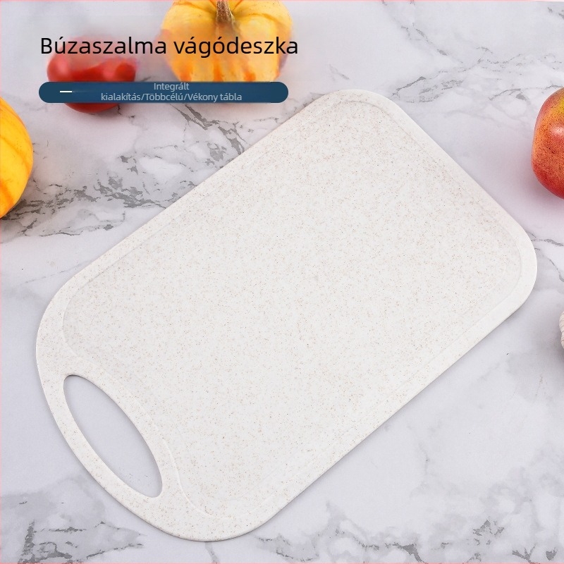 Búzaszálból készült konyhai vágódeszka, csúszásmentes, hordozható műanyag, kis méretű, otthoni vagy kollégiumi használatra, gyümölcsök előkészítésére