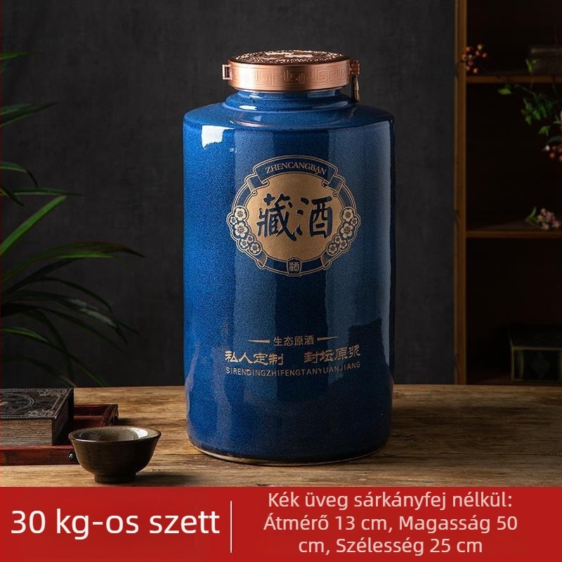 Kerámiából készült bortartó edények otthoni pince tároláshoz, zárható