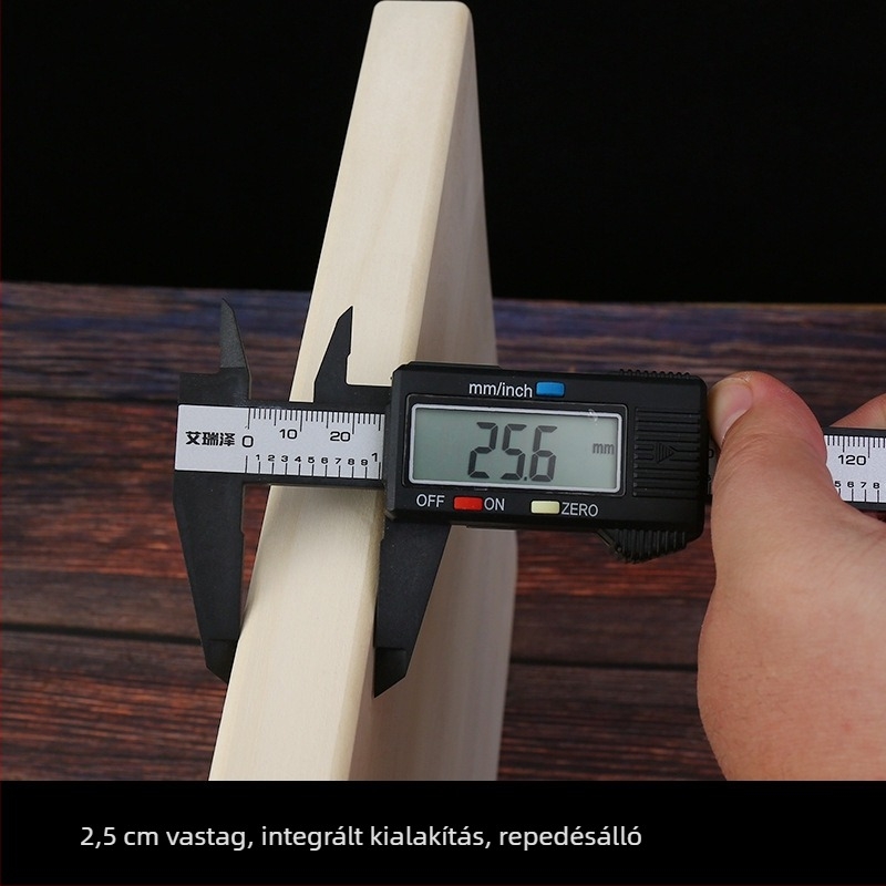 Ginkgofa tömörfa vágódeszka, négyszögletes, kétoldalas, vastag, konyhai