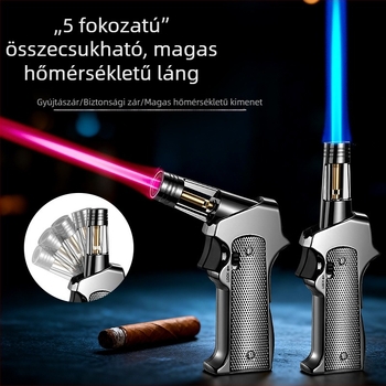 TH-866 Összecsukható, magas teljesítményű gázfáklya kültéri barbecue-hoz – hordozható, szélvédett gyújtó