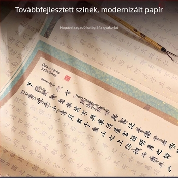 Színes rizspapír átírókönyv kisméretű íráskészséghez – ecsettel való írás gyakorlat, kínai tanulmányok kezdőknek