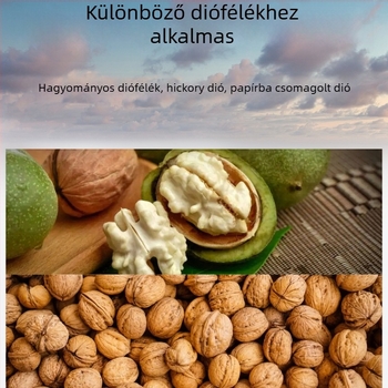 Diónyitó és héjleválasztó eszköz, vastított diócsipesz