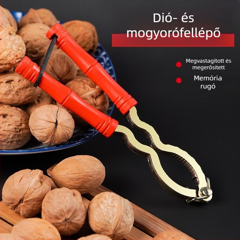 Kézi diótörő fogó – tartós dió és mogyoró feltáró