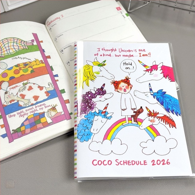 2026 Coco napló és tervező diákoknak: aranyos jegyzetfüzet