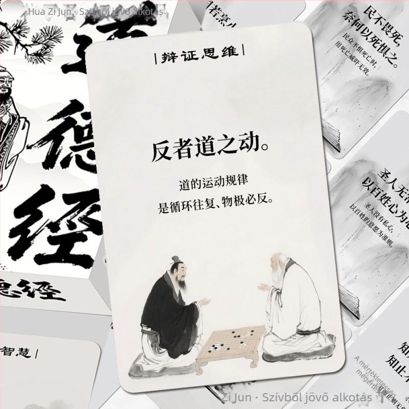 55 Tao Te Ching mini kártya – inspiráló bölcsesség a tiszta gondolkodáshoz és személyes fejlődéshez