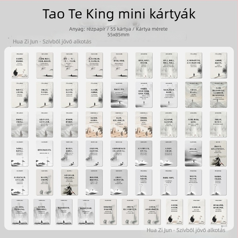 55 Tao Te Ching mini kártya – inspiráló bölcsesség a tiszta gondolkodáshoz és személyes fejlődéshez