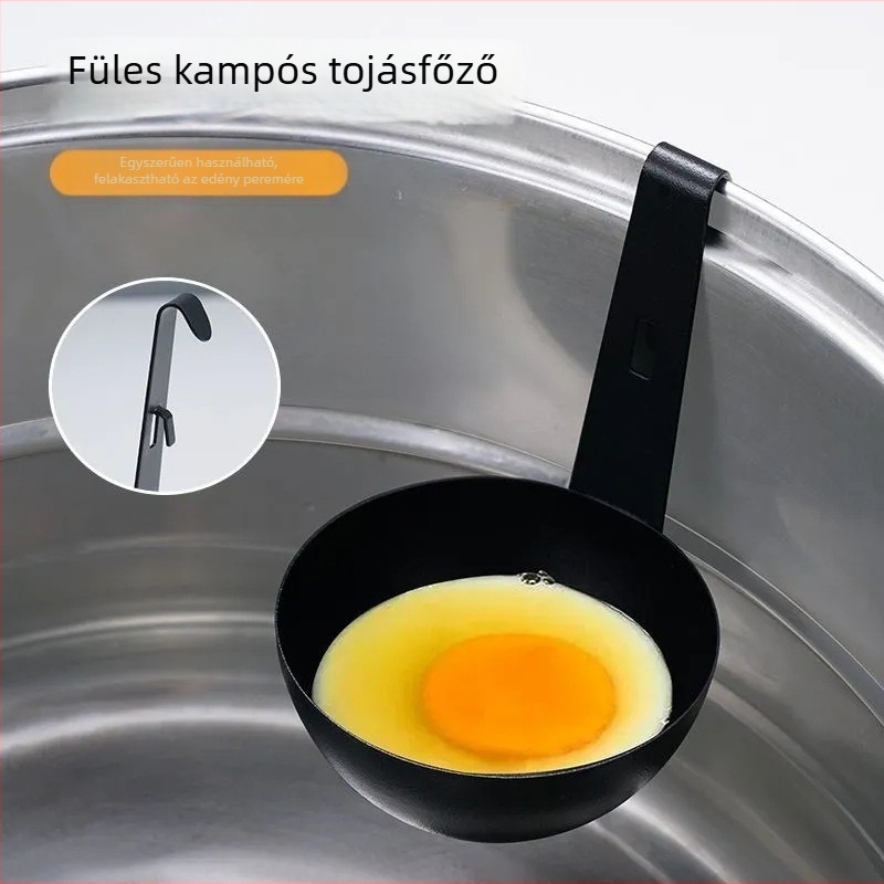 Rozsdamentes acél tojásfőző, függő fülű kialakításban – párolt, lágy tojásokhoz