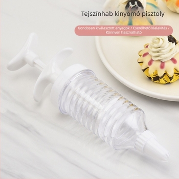Csokoládés krém díszítő pisztoly süteményekhez