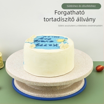 Búzaszalma tortadíszítő forgótárcsa – DIY konyhai sütőeszköz