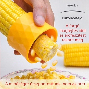 Kukoricahántó kézi eszköz – szemek leválasztására és hántolására