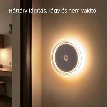 Hálószobai éjszakai lámpa szenzoros, beépített 600 mAh akkumulátor, szemvédő fény, bébi etetéséhez