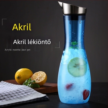 Bárban használható akril kancsó gyümölcsléhez és vízhez, nagy kapacitású, hőálló, vastag műanyag