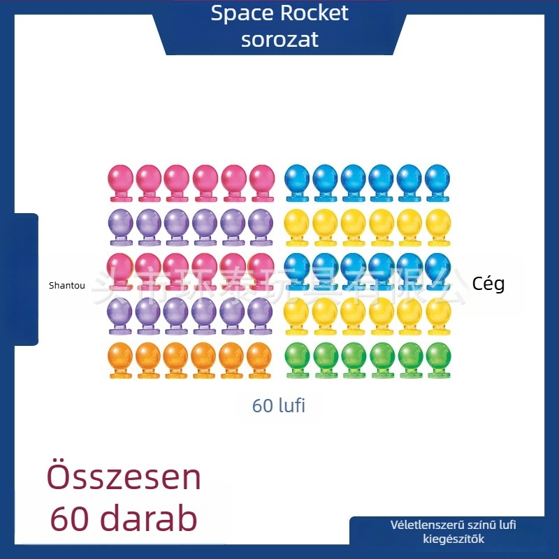 Bobo Labda Felfújó – Ragasztó Rakéta DIY Gyerekjáték, 8 hüvelyk