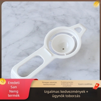 Tojásfehérje és tojássárgája szeparáló kanál automatikus szűrővel – konyhai sütőeszköz SN4625