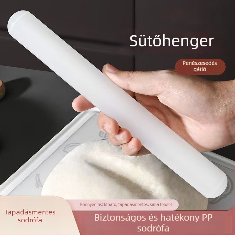 Vastagított tapadásmentes nyújtófa, multifunkcionális konyhai eszköz tésztához és gombócokhoz, élelmiszer-minőségű műanyag