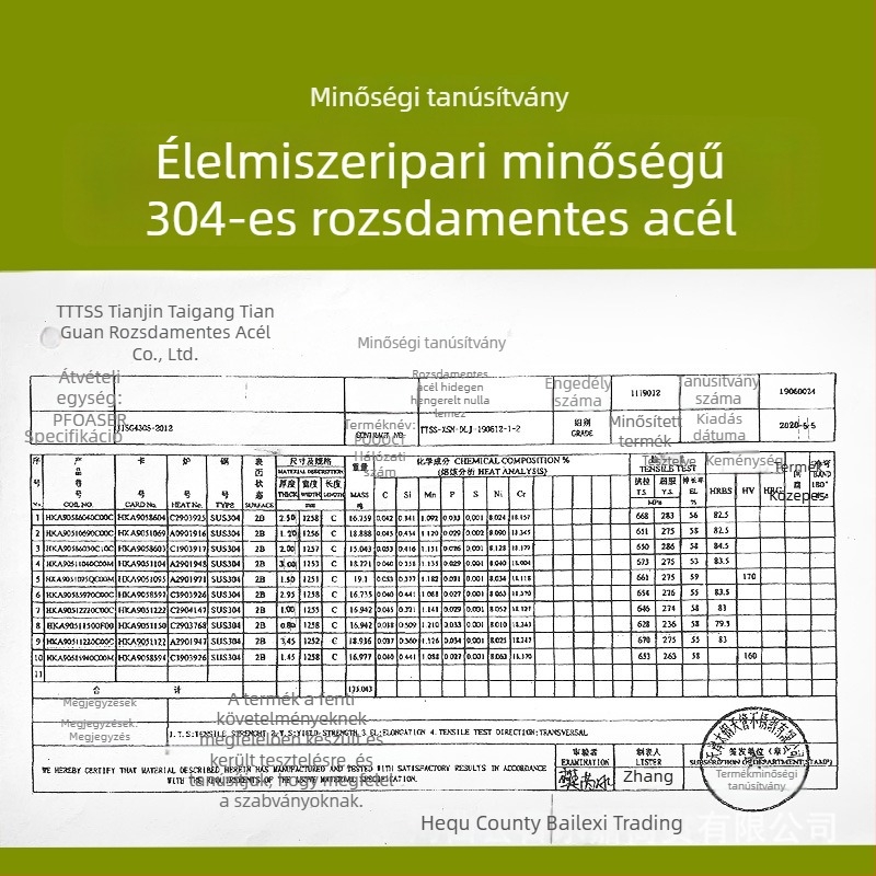 304 rozsdamentes acélból készült hal előkészítő készlet evőpálcákkal és szeparáló spatulával
