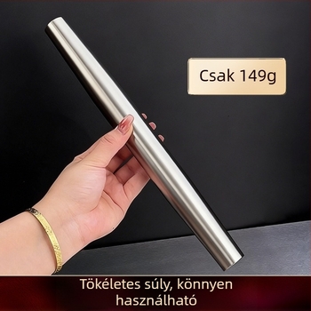 304 rozsdamentes acélból készült tésztanyújtó háztartási használatra, varrat nélküli, ideális gyóza és tészta készítéséhez