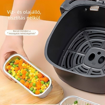 Megvastított téglalap alakú alumíniumfólia tepsi légsütőhöz és sütőhöz, tortaforma