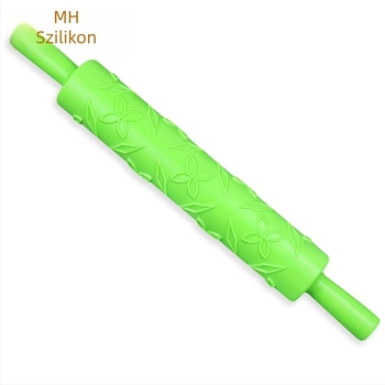 Minghao Gyémántlevél mintázatú sodrófa tortákhoz és fondanthoz, élelmiszer-minőségű műanyag