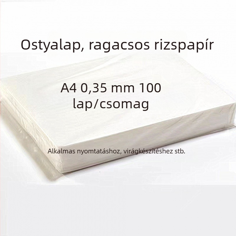 Vékony waferpapír A4-es méretű lap ehető torta képpel díszítéshez, lollipopokhoz és wafer virágokhoz