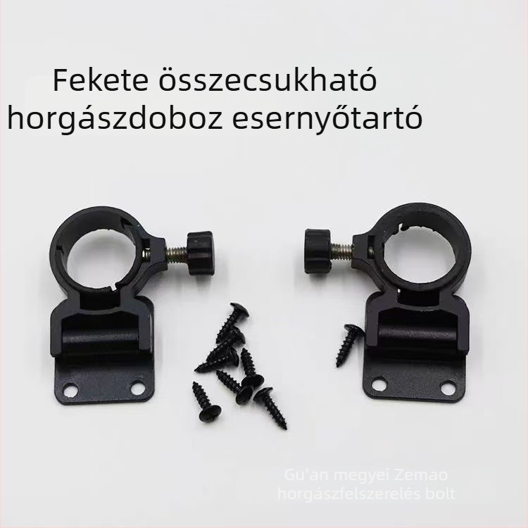 Horgász dobozhoz készült összecsukható esernyőállvány – alumíniumötvözet, univerzális, ultra könnyű, rögzítő csavar a veszteség ellen