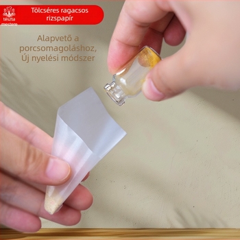 Dobozos ragadós rizspapír, tölcsér alakú zacskó-stílusú, 50 db/doboz, 200 doboz/karton