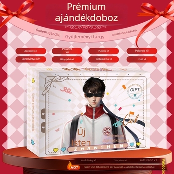 God Slayer Ajándékdoboz és Gyűjtemény – Aranyfóliás standee, Polaroid, Könyvjelző, Postcard, DIY Ajándék