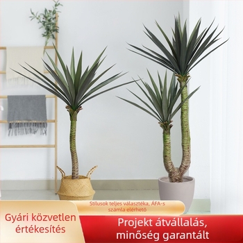 Nórd stílusú, nagy szizálfa műnövény beltéri padlódekorációhoz