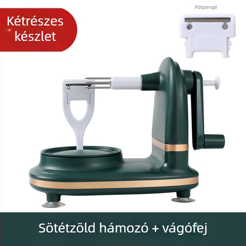 Kézihajtású almahéjító, gyümölcsdaraboló és körtehéjító