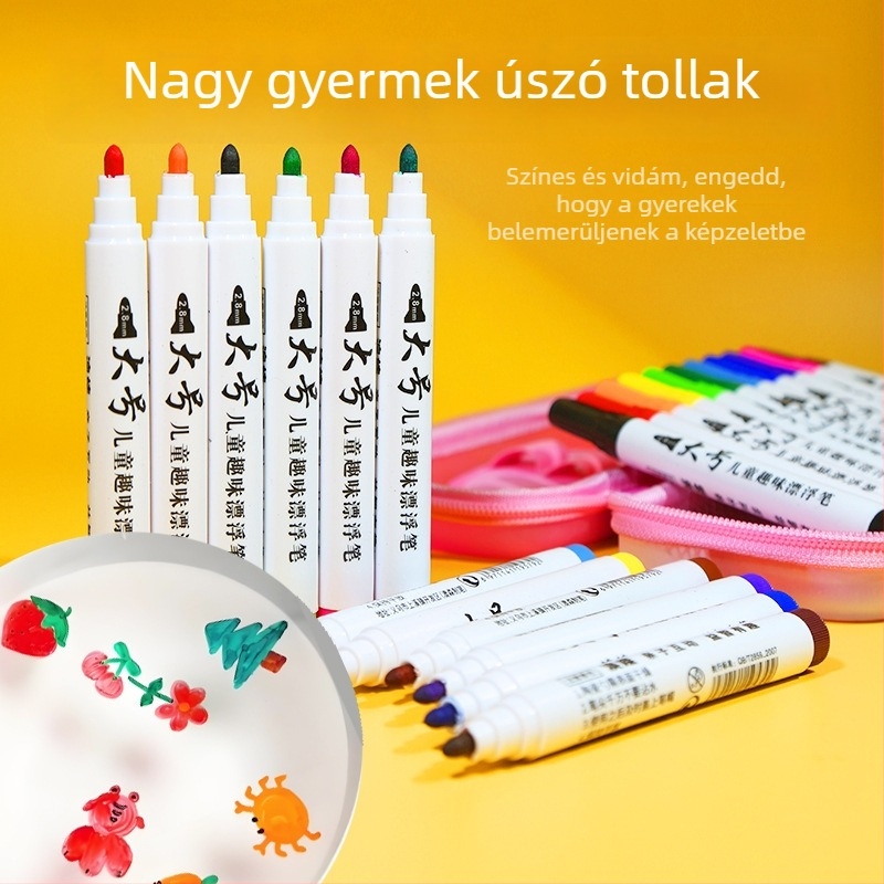 12 színű víz alapú jelölőfilc fehér táblára
