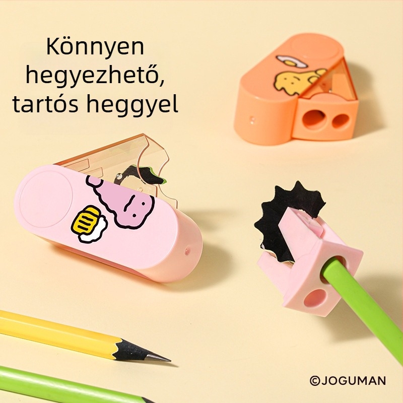 Newsey Ns074-Q Qiaoguman forgó fedelű kétlyukas ceruzahegyező