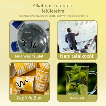 Víz alapú fehér tábla marker készlet, törölhető, piros, kék és zöld színekben, nagy kapacitású, gyerekeknek és tanároknak.
