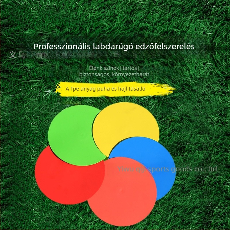 Futball-edzés jelzőkorongok akadálypályákhoz