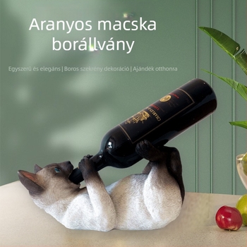 Európai stílusú szarvas alakú bortartó dekoráció a nappaliba